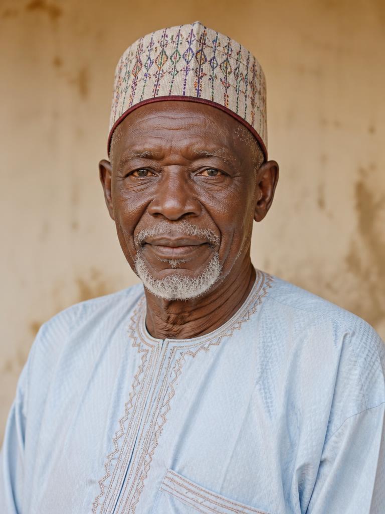 Portrait of an elderly northern Nigerian man